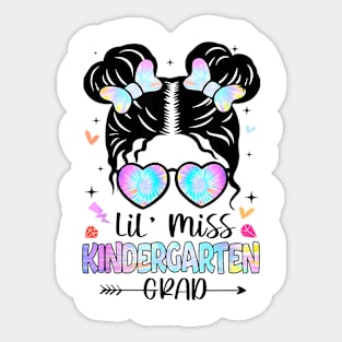 Little Miss Kindergarten Grad Graduation Graduated Girls Kid Sticker